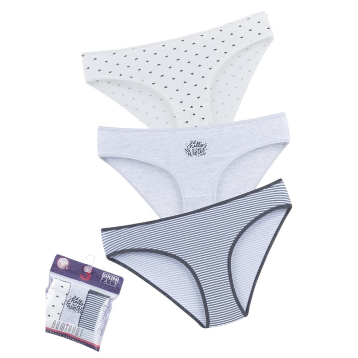 ОПТОМ. Набор женских трусов "Dominant" Размер: S. ( 3 шт/уп). Турция.