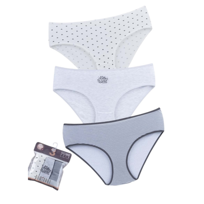 ОПТОМ. Жіночі труси. Розмір: 2XL. ( 3 шт/уп). Туреччина.
