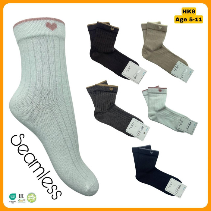 Шкарпетки бавовняні 9-10 років для дівчаток ТМ Belino (6 шт/уп)