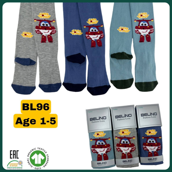 Бавовняні Колготки для хлопчиків р 5-6 років Belino (3 шт/уп)