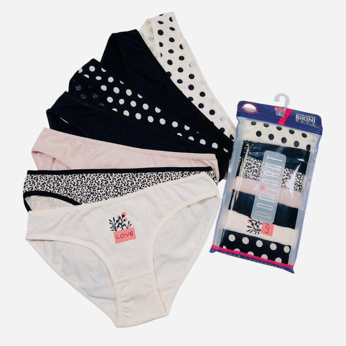 ОПТОМ. Набор женских трусов "Dominant" Размер: S. ( 7 шт/уп). Турция.