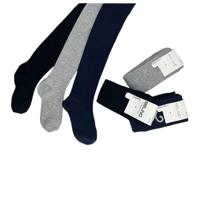 Колготки однотонные хлопковые р 7-8 лет TM Belino (3 шт/уп)
