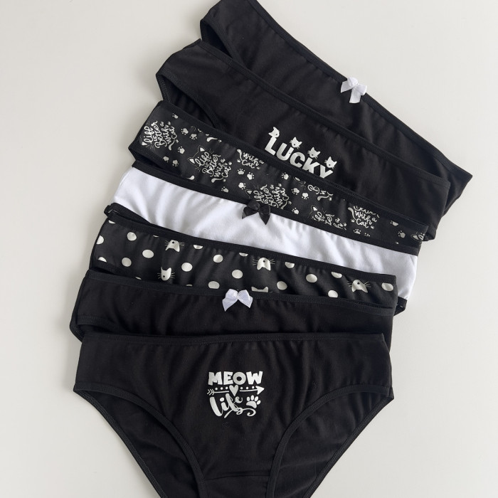 Набір трусиків тижневок  - Розмір: M. ( 7 шт/уп). ТМ. Nicoletta