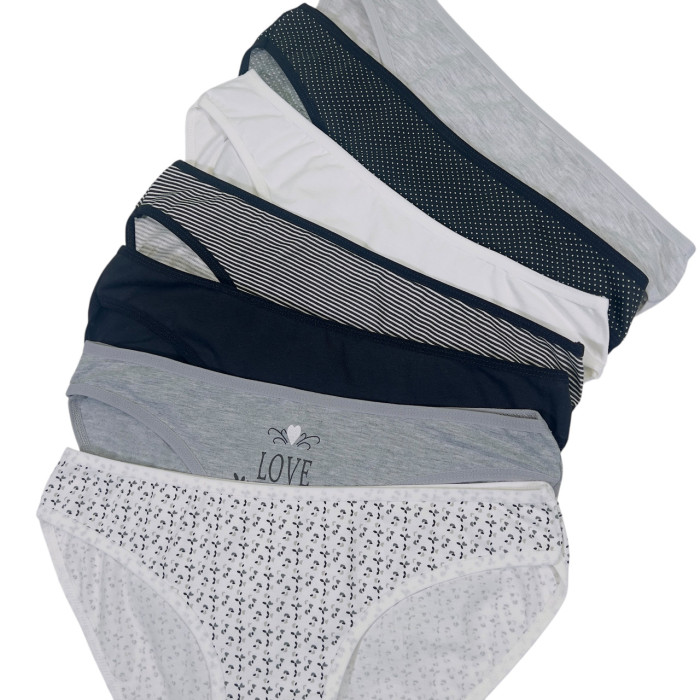 ОПТОМ. Набір жіночих трусів "Dominant" Розмір: M. ( 7 шт/уп). Туреччина.