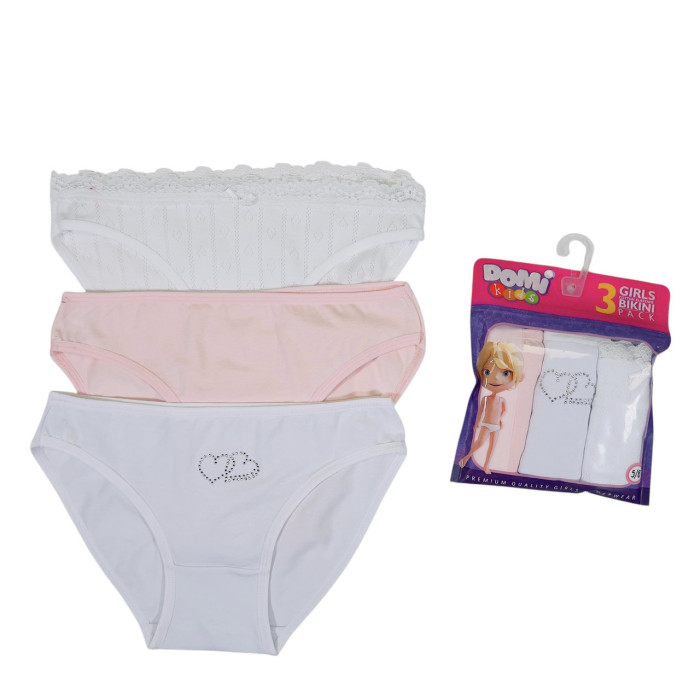 Дитячі трусики для дівчаток 5-6 років (3шт/уп) ТМ Domi