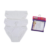 Детские трусики для девочек 3-4 года  (3шт/уп)  Domi