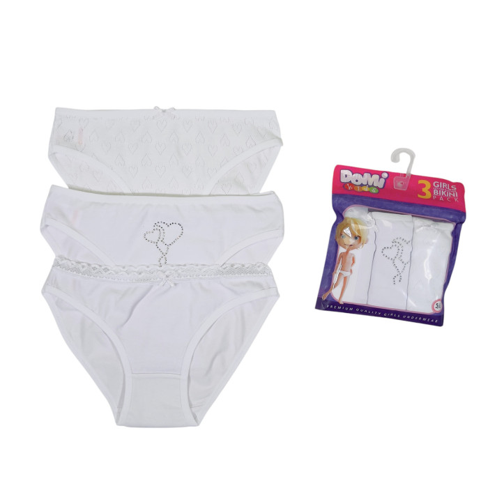 Дитячі трусики для дівчаток 3-4 роки (3шт/уп) ТМ Domi