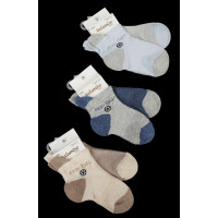 Носки хлопковые для малышей 0-6 мес сетка (6 шт/уп)
