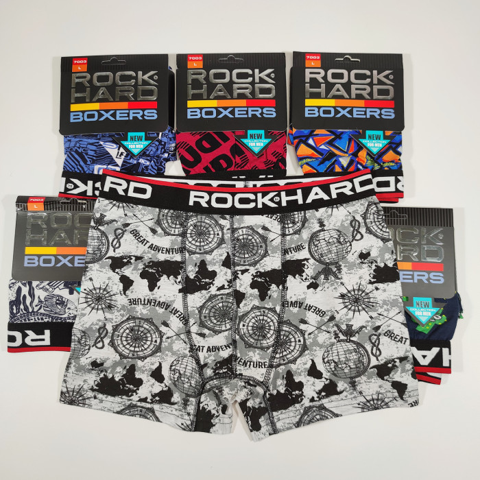 Чоловічі труси боксерки. Розмір: XXL. ROCK HARD (5шт/уп)