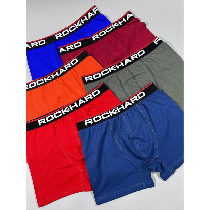 Чоловічі труси боксерки. Розмір: L. ROCK HARD (5шт/уп) 