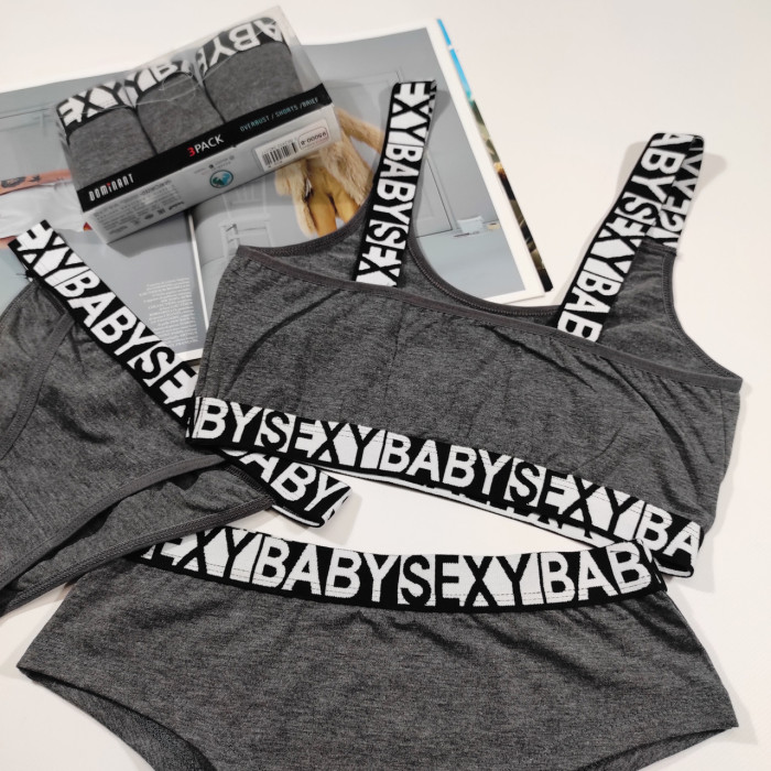 Комплект жіночий,трійка Dominant (топ, шорти та бікіні) Розмір: XL