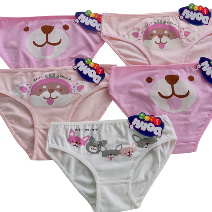 Детские трусики для девочек 8-9 лет (5шт/уп)