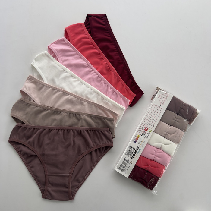 Набір жіночих трусиків тижневок - Розмір: L. ( 7 шт/уп). ТМ. Nicoletta