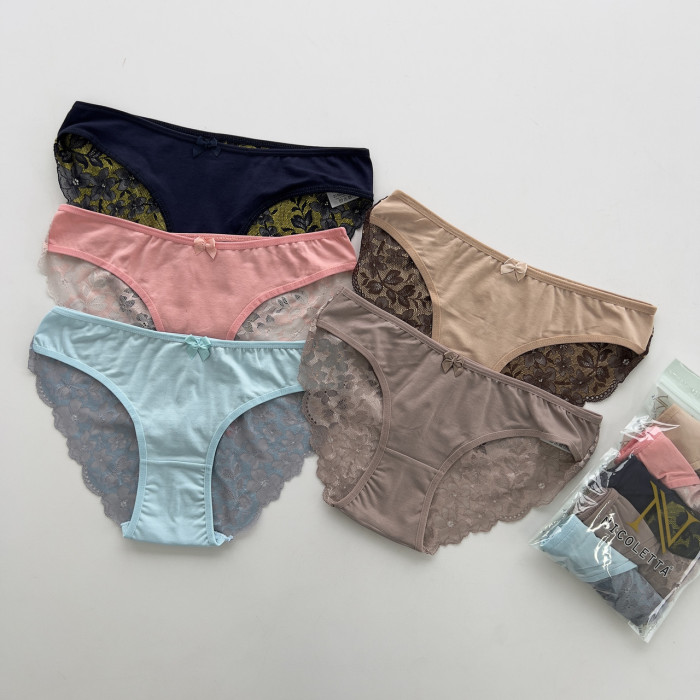 Трусики мереживні сліпи (5 шт. в упаковці) розмір XL