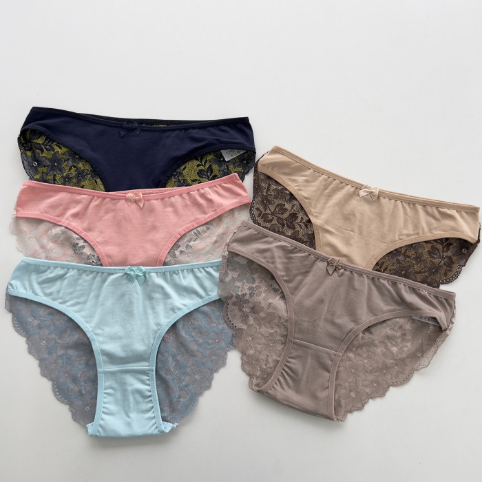 Трусики мереживні сліпи (5 шт. в упаковці) розмір XL