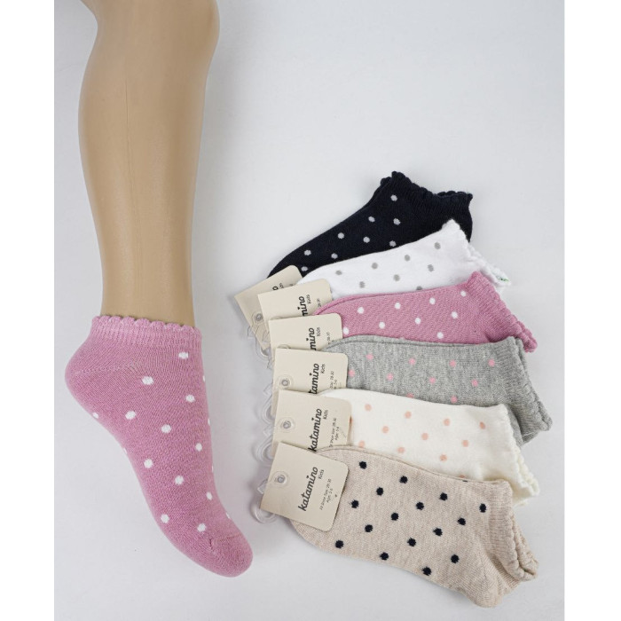 Носки хлопковые 13-14 лет для девочек ТМ Katamino (6 шт/уп)