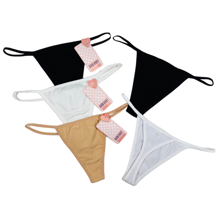 ОПТОМ. Женские трусики Тонг  "Dominant". Размер: L ( 5 шт/уп). Турция.