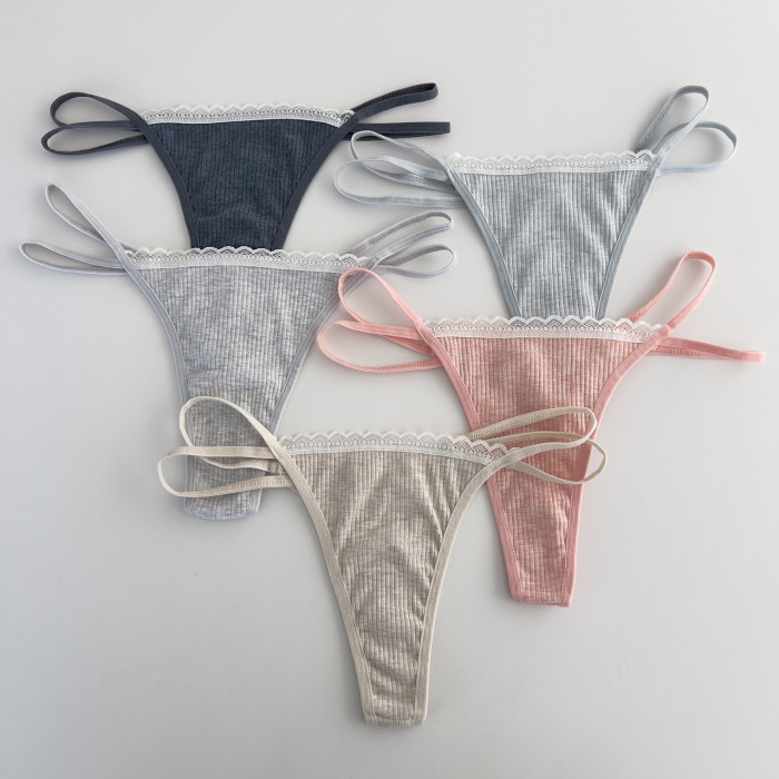 ОПТОМ. Жіночі трусики Тонг "Dominant". Розмір: XL ( 5 шт/уп). Туреччина.