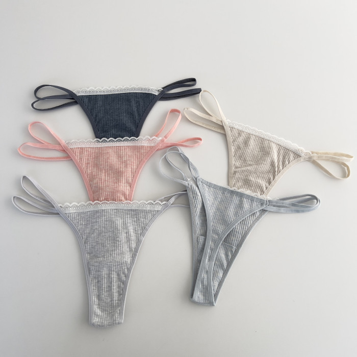 ОПТОМ. Жіночі трусики Тонг "Dominant". Розмір: XL ( 5 шт/уп). Туреччина.