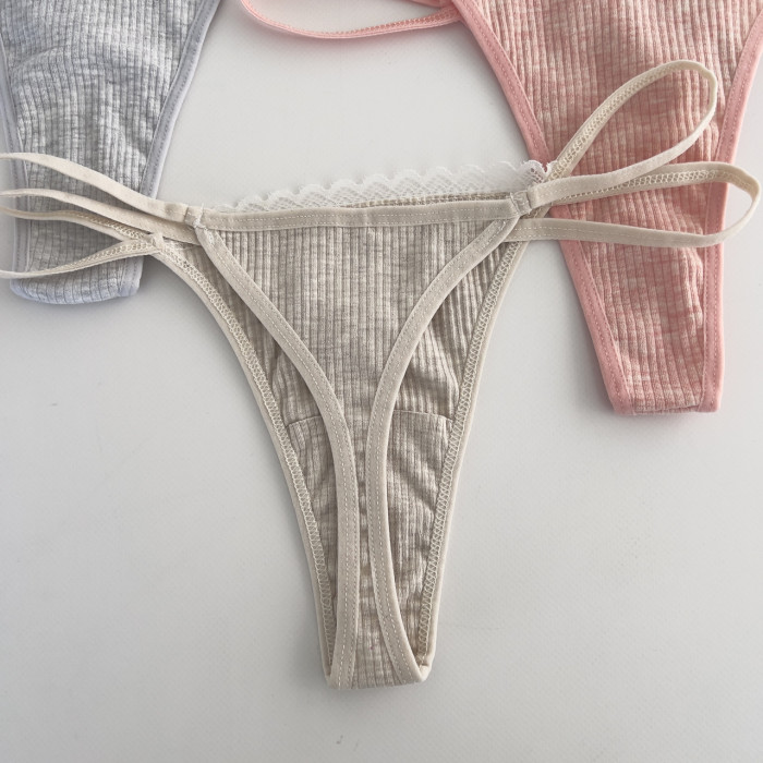 ОПТОМ. Жіночі трусики Тонг "Dominant". Розмір: XL ( 5 шт/уп). Туреччина.