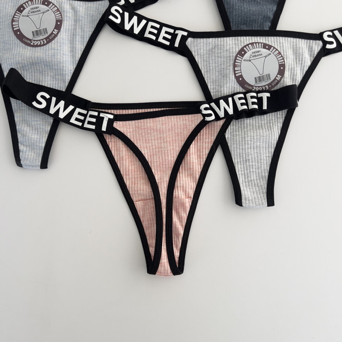 ОПТОМ. Жіночі трусики Тонг "Dominant". Розмір: M ( 5 шт/уп). Туреччина.