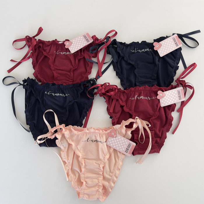 ОПТОМ. Набор женских трусов Зефирка "Dominant". Размер: M. ( 5 шт/уп). Турция.