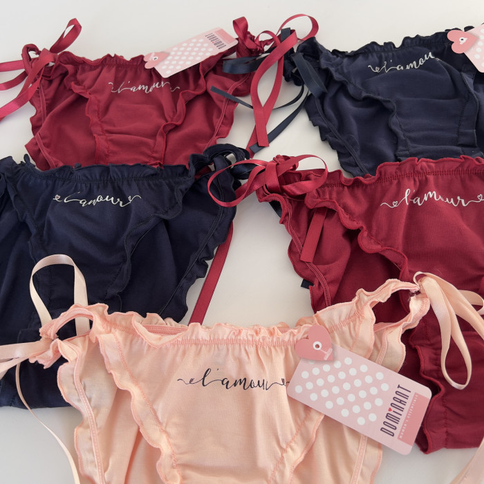 ОПТОМ. Набор женских трусов Зефирка "Dominant". Размер: M. ( 5 шт/уп). Турция.