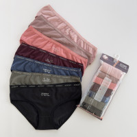 ОПТОМ. Набор женских трусов "Dominant" бикини. Размер: XL. ( 7 шт/уп). Турция.