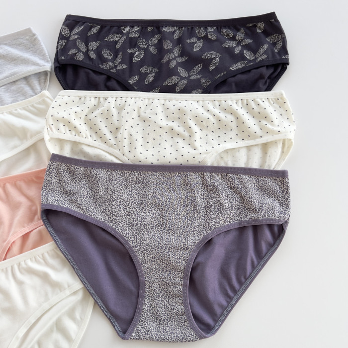 ОПТОМ. Набор женских трусов "Dominant" бикини. Размер: 2XL. ( 7 шт/уп). Турция.