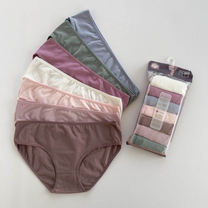 ОПТОМ. Набір жіночих трусів "Dominant" бікіні. Розмір: XL. ( 7 шт/уп). Туреччина.