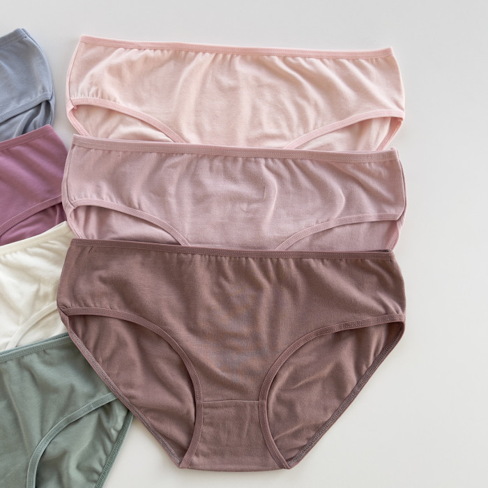 ОПТОМ. Набір жіночих трусів "Dominant" бікіні. Розмір: XL. ( 7 шт/уп). Туреччина.