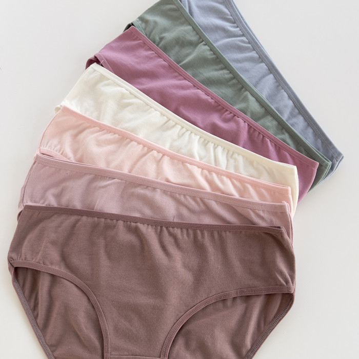 ОПТОМ. Набір жіночих трусів "Dominant" бікіні. Розмір: XL. ( 7 шт/уп). Туреччина.