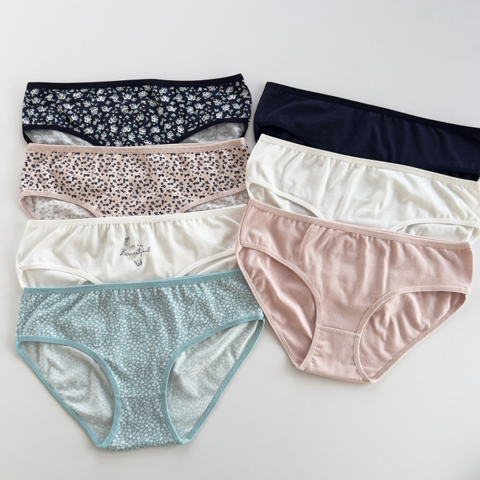 ОПТОМ. Набор женских трусов "Dominant" бикини. Размер: 3XL. ( 7 шт/уп). Турция.