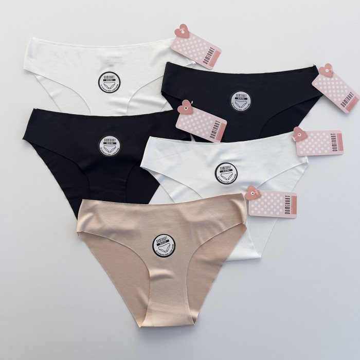 Женские бесшовные трусы Размер: S/M. ( 5 шт/уп).