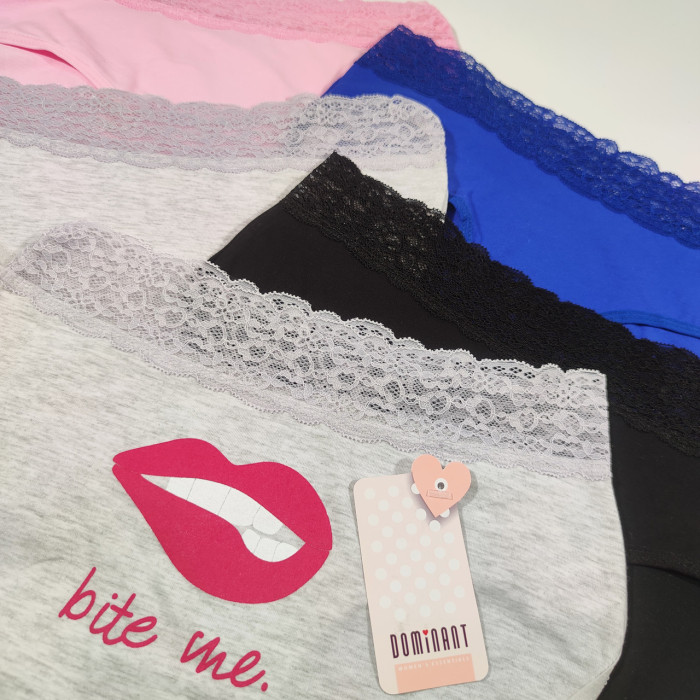 ОПТОМ. Набор женских трусов "Dominant". Размер: L ( 5 шт/уп). Турция.