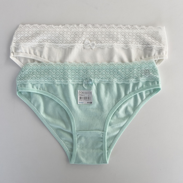 Жіночі бавовняні трусики -Розмір: L. ( 5 шт/уп)