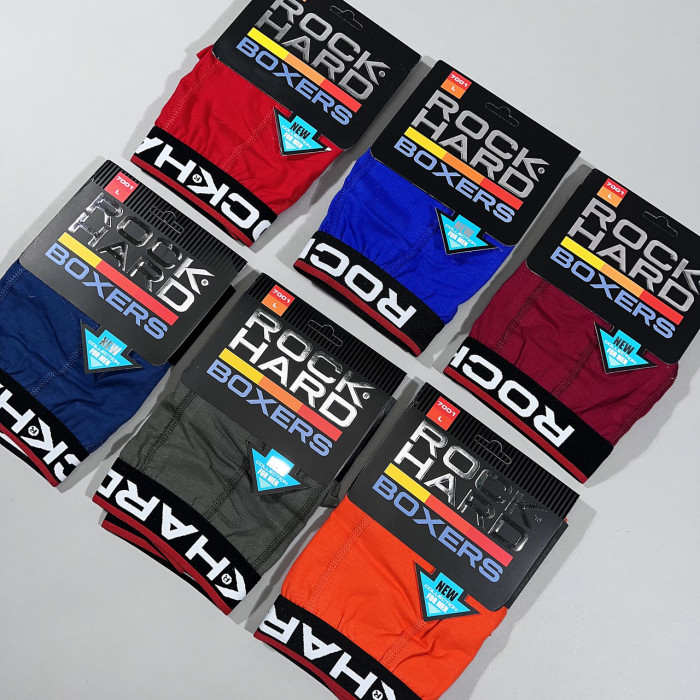 Мужские трусы боксерки. Размер: 2XL. ROCK HARD (5шт/уп)