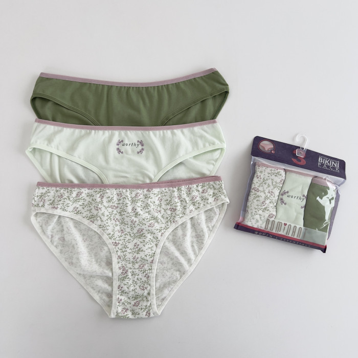 ОПТОМ. Набор женских трусов "Dominant" Размер:S. ( 3 шт/уп). Турция.