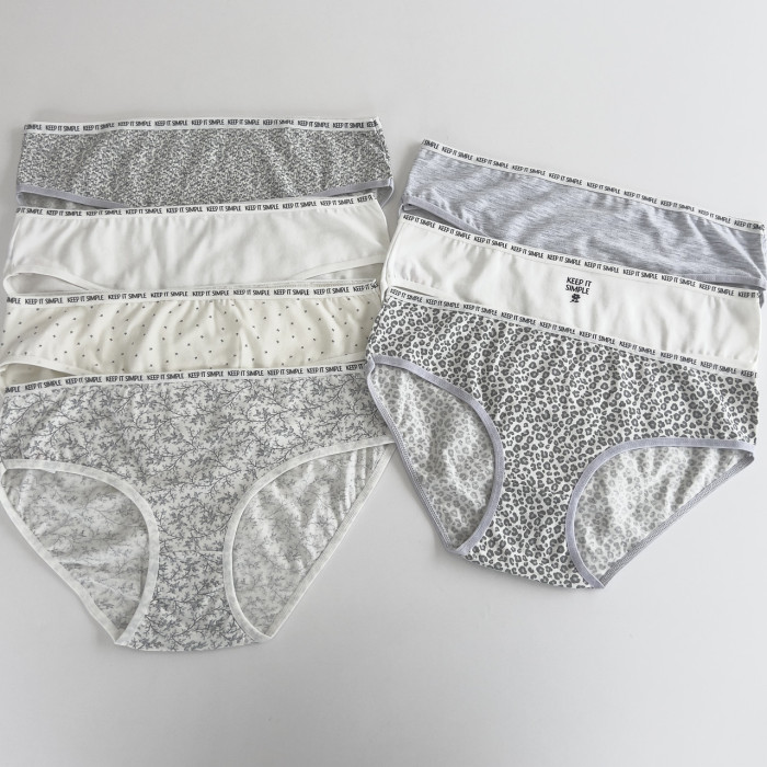 ОПТОМ. Набір жіночих трусів "Dominant" бікіні. Розмір: XL. ( 7 шт/уп). Туреччина.