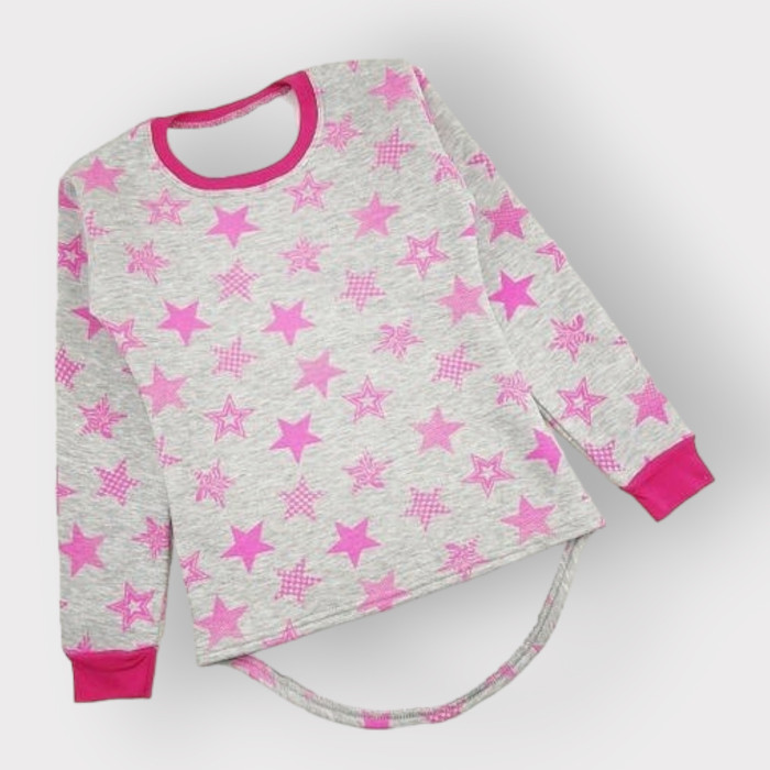 ОПТОМ Толстовка для дівчаток "Зірка" 6,7,8,9,10 років з начосом тринитка