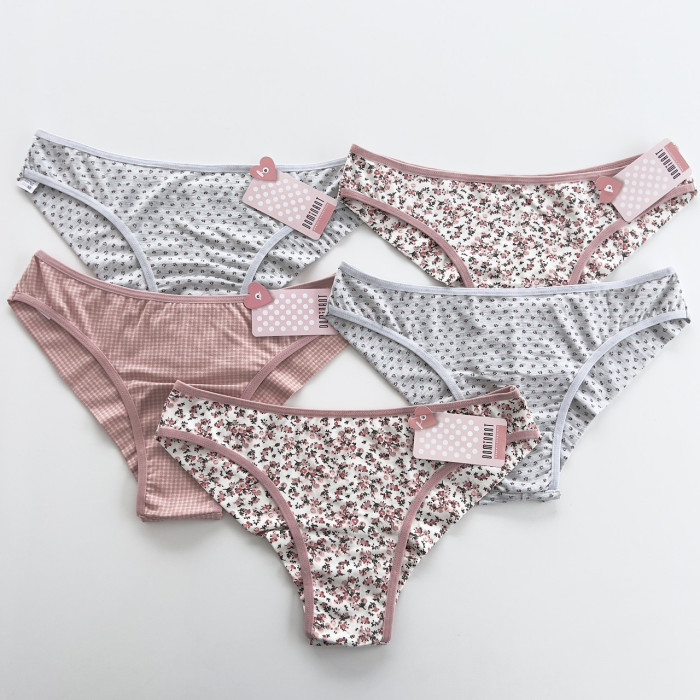 Трусы женские американки "Dominant". Размер: S ( 5 шт/уп). Турция.