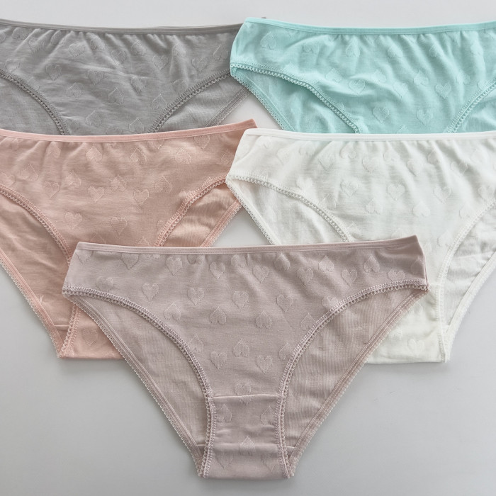 Жіночі бавовняні трусики -Розмір: XL. ( 5 шт/уп)