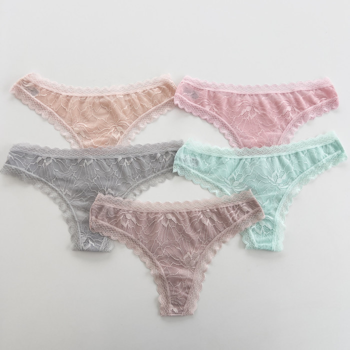 Женские трусики с кружевом 5 шт. Размер: XL