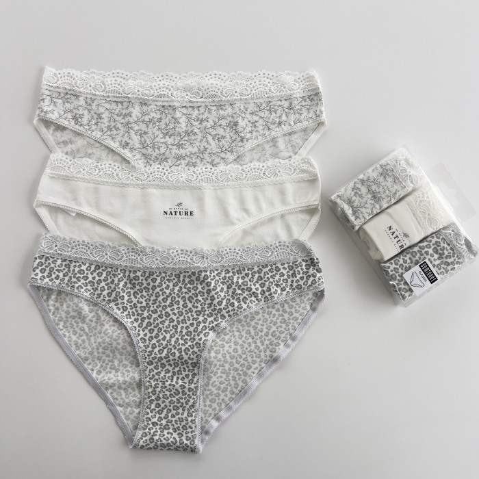 ОПТОМ. Набор женских трусов "Dominant" Размер: M. ( 3 шт/уп). Турция.