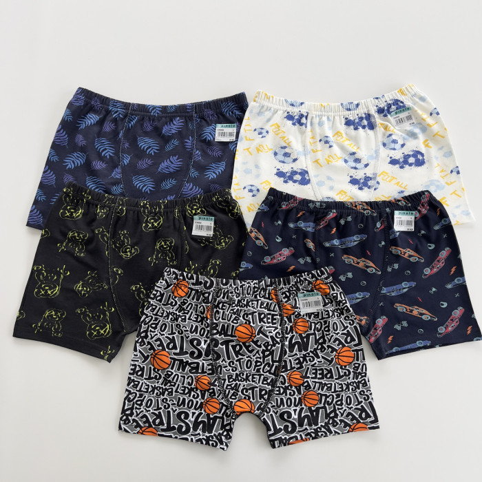 Детские трусы боксерки для мальчиков 8-9 лет (5 шт/уп) ТМ Nicoletta