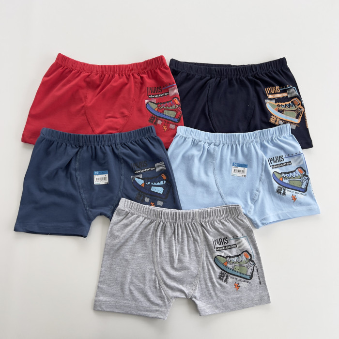 Детские трусы боксерки для мальчиков 8-9 лет (5 шт/уп) ТМ Nicoletta