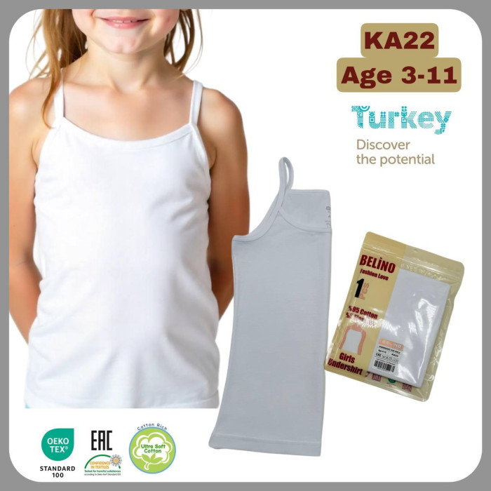 Майка для дівчинки 11-12 років ( 6 шт/уп ) TM Belino