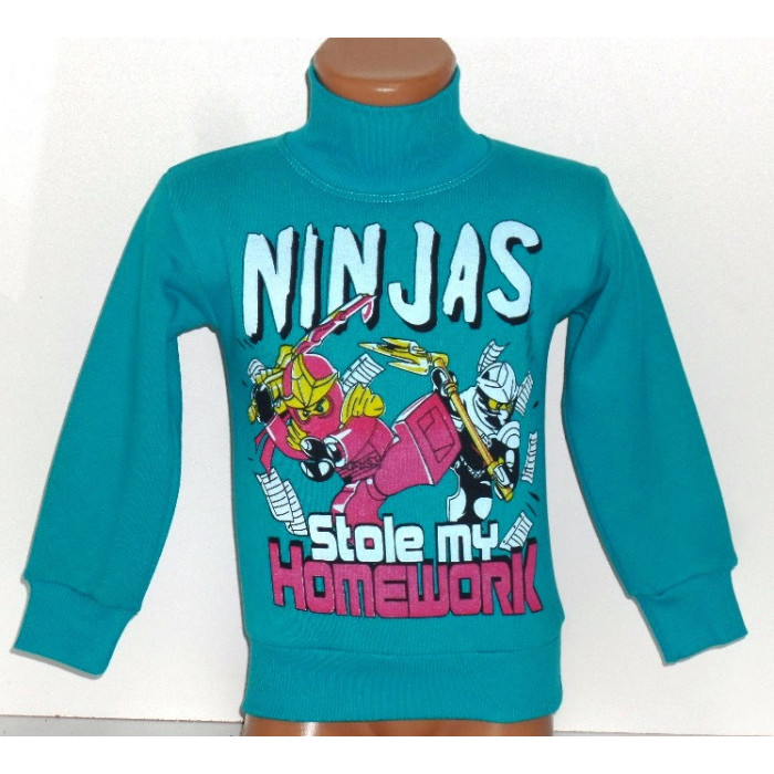 Детская толстовка на мальчика" Ниндзяго" 3-х нитка 2 года (до 86 см)