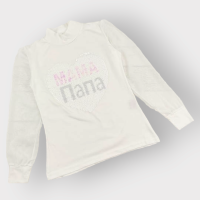 ОПТОМ Шкільний гольф на дівчинку "малюнок перевертень" з шифоновим рукавом 6,8,10,12 років