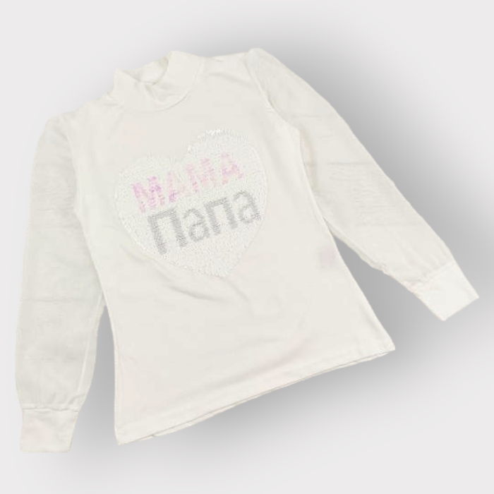 ОПТОМ Школьный гольф  на девочку "рисунок перевертыш " с шифоновым рукавом 6,8,10,12 лет